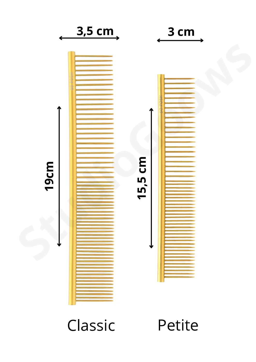 SO POSH – Metalen kam (Classic) - Afbeelding 2