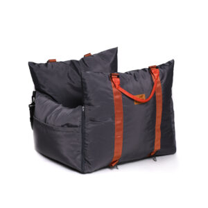 luxe honden autostoel grijs voor veilig reizen